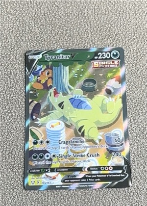 Tyranitar V (Alternate Full Art) graded 8