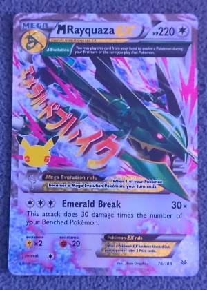 M Rayquaza EX (76), graded 9.0