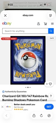 Charizard GX (Secret), graded 9.0
