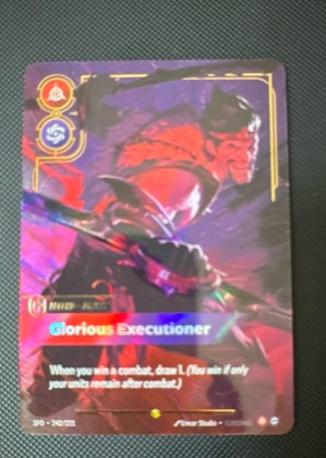 Draven, Glorious Executioner (Overnumbered), graded 9.0