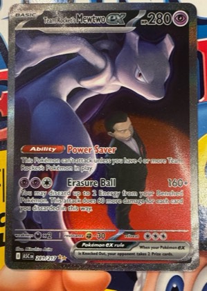 Team Rocket's Mewtwo ex, graded 9.0