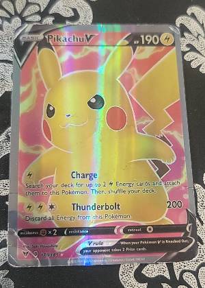 Pikachu V (Full Art), graded 1.0