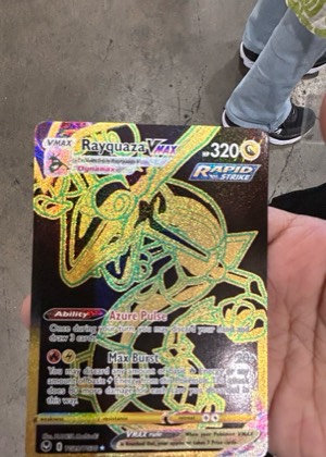 Rayquaza VMAX, graded 9.0
