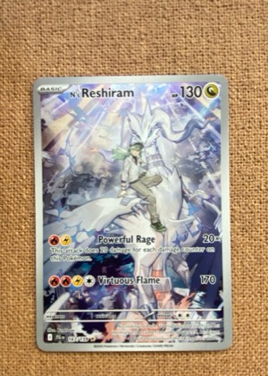 N's Reshiram, graded 9.5