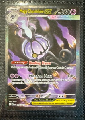 Mega Chandelure ex, graded 9.0