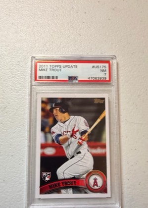 Mike Trout, graded 8.0