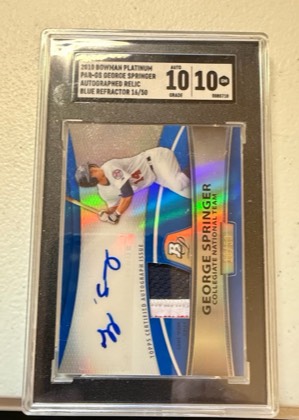 George Springer, graded 10.0