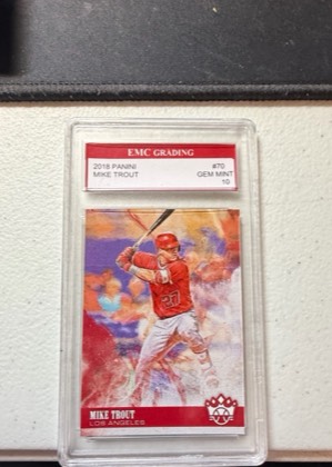 Mike Trout, graded 8.0