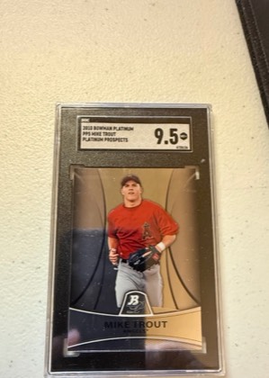 Mike Trout, graded 9.5