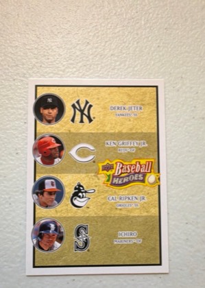 Derek Jeter, Ken Griffey Jr., Cal Ripken Jr., Ichiro, graded 8.5