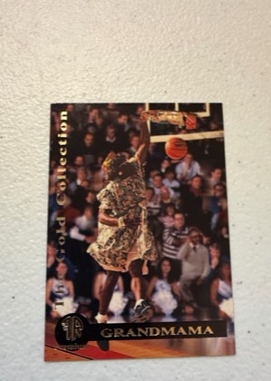 1993 Front Row Premium Converse "Grandmama" Larry Johnson, graded 8.0