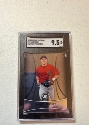 Mike Trout, graded 9.5