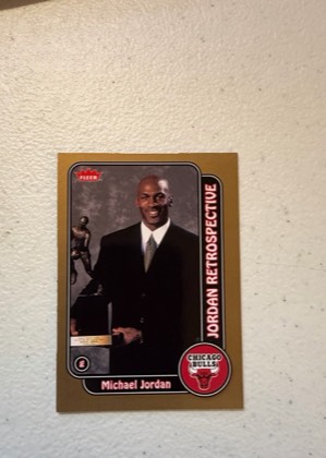Michael Jordan 2008-09 Fleer Retro #MJ-19, graded 9.0