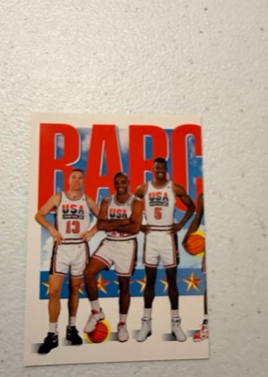 1992 Skybox USA Basketball #544 The Barcelona '92 Team, graded 7.5