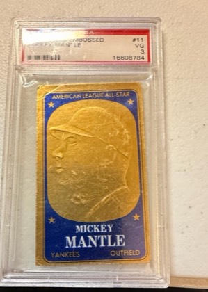 Mickey Mantle, graded 3.0