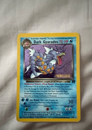 Dark Gyarados (Prerelease), graded 7.0