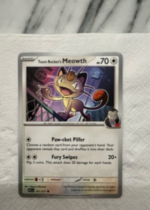 Team Rocket's Meowth, graded 9.0