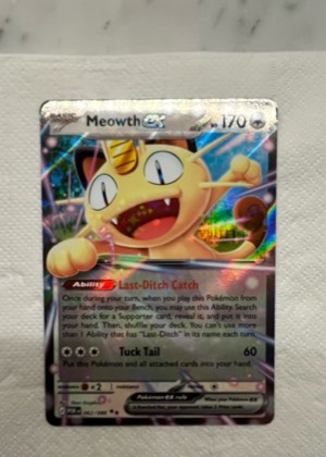 Meowth ex graded 8.5