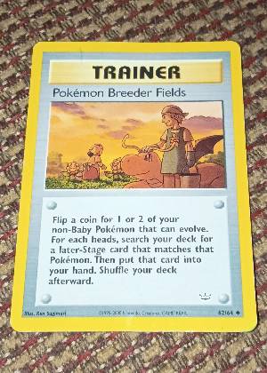 Pokemon Breeder Fields, graded 8.0