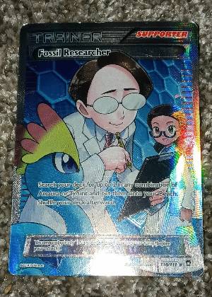 Fossil Researcher (110 Full Art), graded 9.0