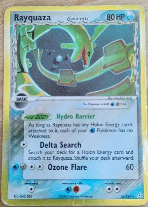 Rayquaza - 016/110 (Delta Species), graded 2.5