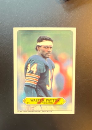 Walter Payton, graded 8.5