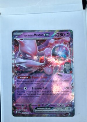 Team Rocket's Mewtwo ex - 081/182 graded 9