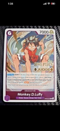 Monkey.D.Luffy (Judge Pack Vol. 2), graded 9.0