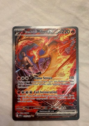 Team Rocket's Moltres ex, graded 9.0