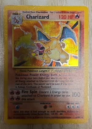 Charizard, graded 2.5