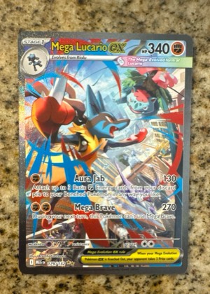 Mega Lucario ex, graded 9.0