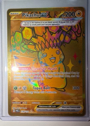 Pikachu ex, graded 9.0