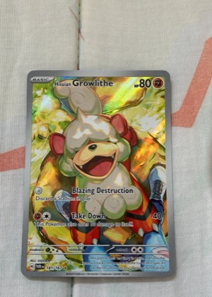 Hisuian Growlithe, graded 9.5