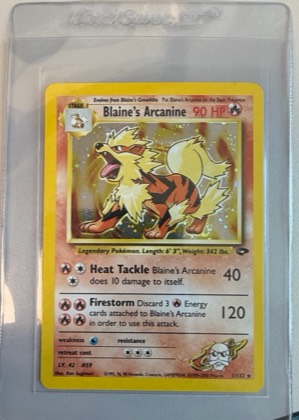 Blaine's Arcanine, graded 9.0