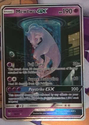 Mewtwo GX (Secret Shining), graded 9.0