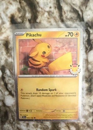 Pikachu - 051/162 (Cosmo Holo), graded 9.0
