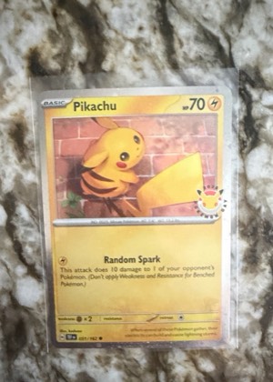 Pikachu - 051/162 (Cosmo Holo), graded 9.0