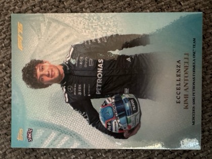 2025 Topps Eccellenza Formula 1 Kimi Antonelli Eccellenza Essenza, graded 9.0