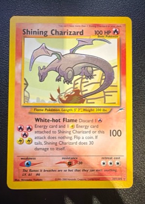 Shining Charizard, graded 8.0