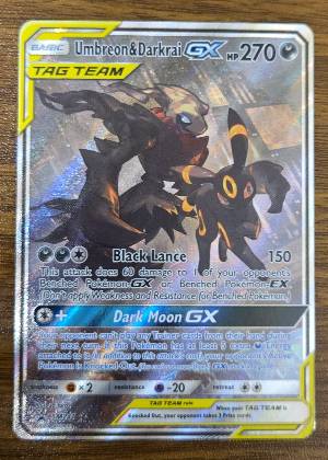 Umbreon & Darkrai GX, graded 9.0