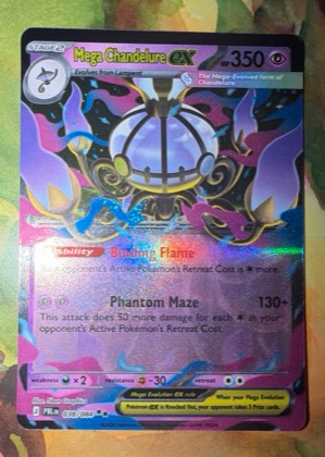 Mega Chandelure ex, graded 9.5