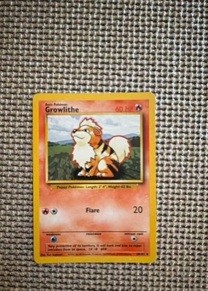 Growlithe, graded 9.0