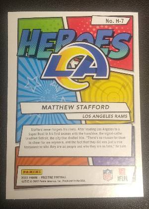 Matthew Stafford, graded 8.0