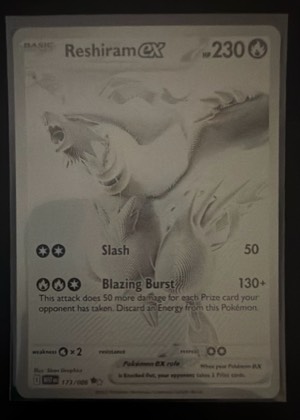 Reshiram ex graded 8