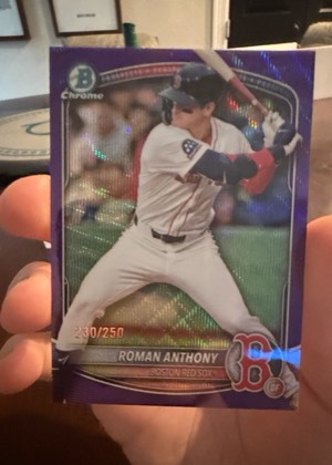 2025 Bowman Chrome Prospects Roman Anthony, graded 8.5