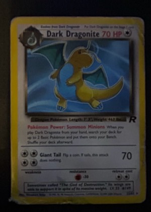 Dark Dragonite (22) graded 6 & below