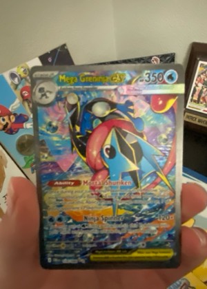 Mega Greninja ex (Patrick Mahomes), graded 8.0