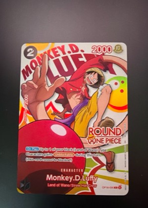 Monkey.D.Luffy (Round 1 Promo), graded 9.5
