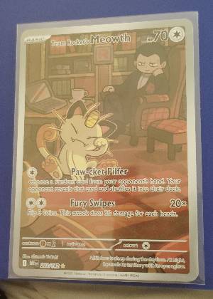 Team Rocket's Meowth, graded 9.0