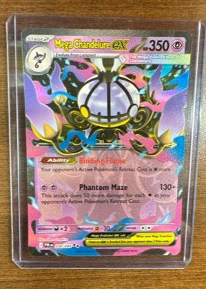 Mega Chandelure ex, graded 9.0
